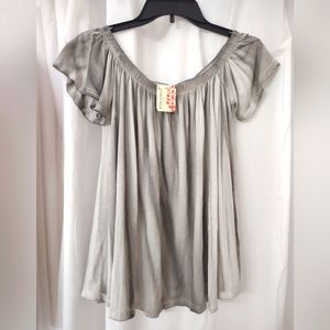 NWT Free People Gray Top